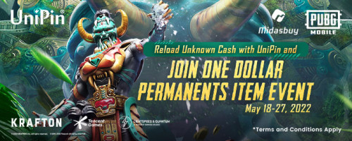 [Midasbuy] PUBGM ONE-Dollar Permanent Item Event Telah Kembali!